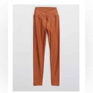Aerie OFFLINE Ribbed Shine High Waisted Crossover Legging